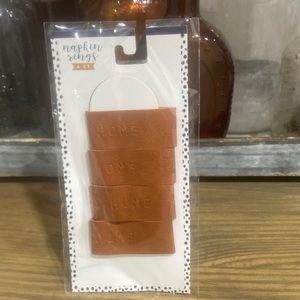 Target BP faux leather HOME napkin rings